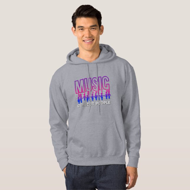 Musik verbindet Menschen | Men Hoodie (Vorne ganz)