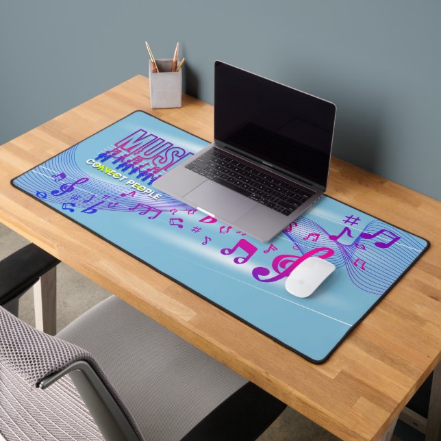 Musik verbindet Menschen | Schreibtischunterlage (Büro 2)