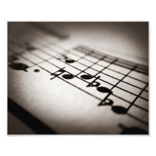 Musik, vergrößert fotodruck