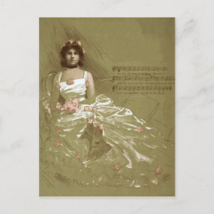 Musik viktorianisch postkarte