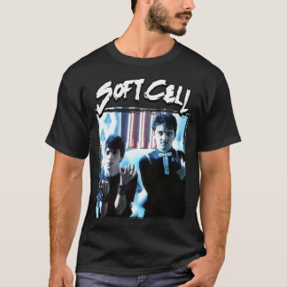 Musik Vintage Retro Soft Cell Gig Flyer Aus Frühen T-Shirt