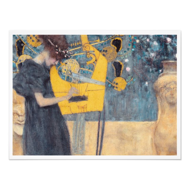 Musik von Gustav Klimt Fotodruck (Vorne)