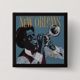 Musik von New Orleans Button