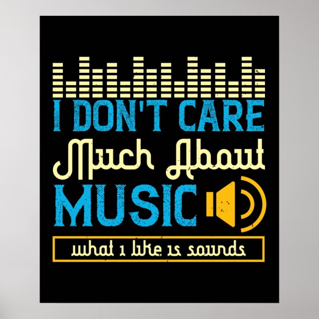 Musik - Was ich mag, sind Sounds Poster (Vorne)