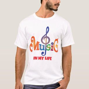 Musik-Wort-Typografie – Moderne musikalische Buchs T-Shirt