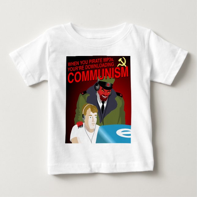 Musik zu kapern ist Kommunismus Baby T-shirt (Vorderseite)
