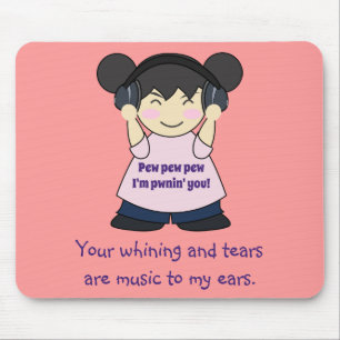 Musik zu meinem Ohren Snarky on-line-Gamer Mousepad