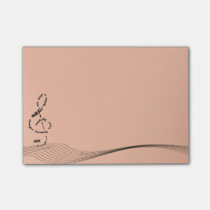 Musik zu meiner klebrigen Anmerkungsauflage der Post-it Klebezettel