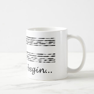 Musik-Zusammensetzungs-Tasse Kaffeetasse