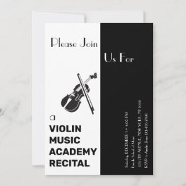 Musikakademie Geige Elegante Moderne Erwägung Einladung