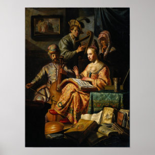 Musikalische Allegorie Poster