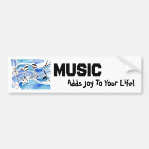 Musikalische Anmerkungen kommen zur Leben-Musik Autoaufkleber
