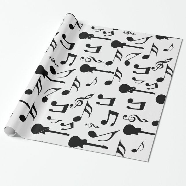 Musikalische Anmerkungen - Notenen-Entwurf Geschenkpapier (Ungerollt)