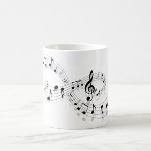 Musikalische Anmerkungen über eine Personal-Linie Kaffeetasse