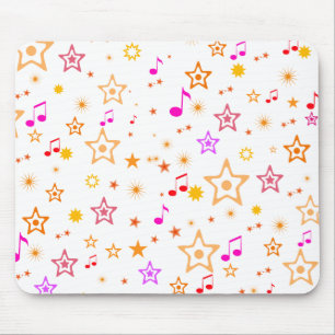 Musikalische Anmerkungen und Sterne: Mousepad