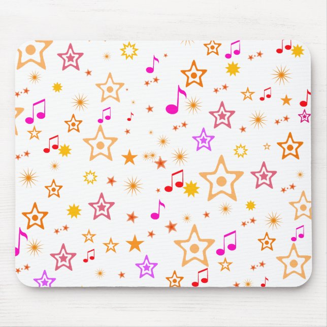 Musikalische Anmerkungen und Sterne: Mousepad (Vorne)
