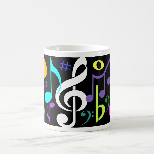 Musikalische Anmerkungs-Kaffee-Tasse Kaffeetasse (Mittel)