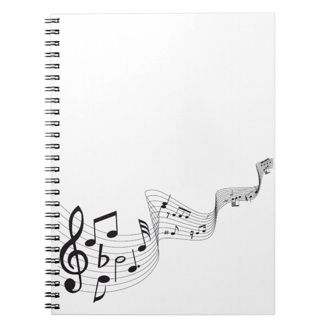Musikalische Anmerkungs-Notizbuch Notizblock (Vorderseite)