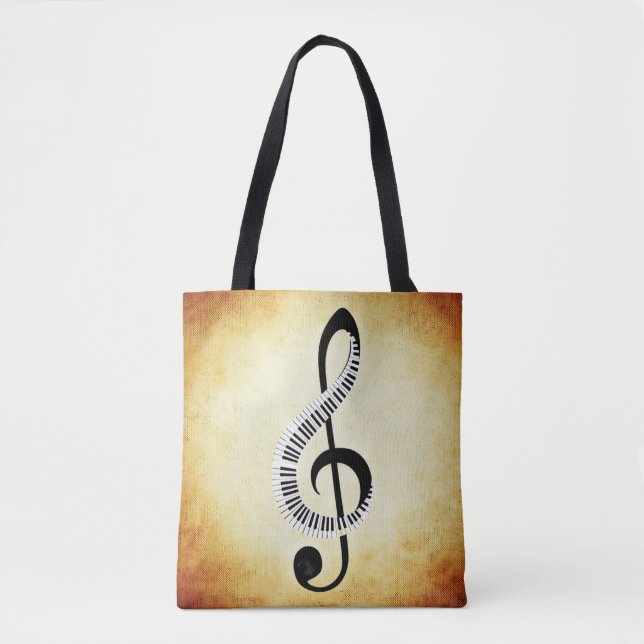 Musikalische Anmerkungs-Taschen-Tasche Tasche (Vorderseite)
