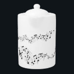Musikalische Anmerkungs-Tee-Topf<br><div class="desc">Großes Geschenk vom rightside für den musikalischen Liebhaber,  den Sie kennen! Dieser feine musikalische Anmerkung Tee-Topf,  behält die Musik,  für Ihren Musikliebhaber zu fließen!</div>