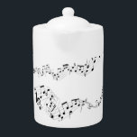 Musikalische Anmerkungs-Tee-Topf<br><div class="desc">Großes Geschenk vom rightside für den musikalischen Liebhaber, den Sie kennen! Dieser feine musikalische Anmerkung Tee-Topf, behält die Musik, für Ihren Musikliebhaber zu fließen!</div>