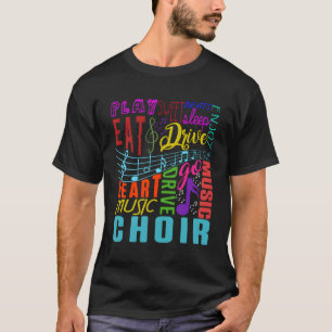 Musikalische Bemerkungen Chormusik Herzstück Liebe T-Shirt