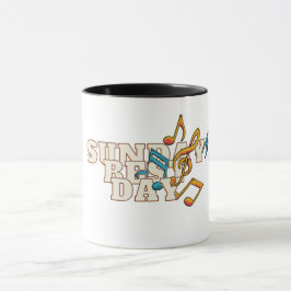 Musikalische Bemerkungen Sonntag der beste Tag Tas Tasse