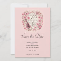 Musikalische Bemerkungen und Blume Save the Date e