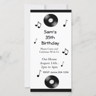 Musikalische Bemerkungen zum Geburtstag Einladunge