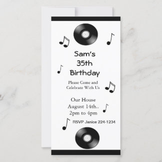 Musikalische Bemerkungen zum Geburtstag Einladunge