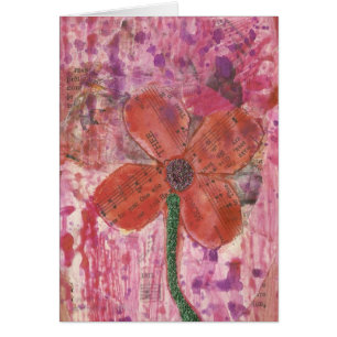 Musikalische Blume Mixed Media