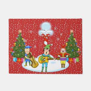 Musikalische Elfen Weihnachts-Türmatte Fußmatte
