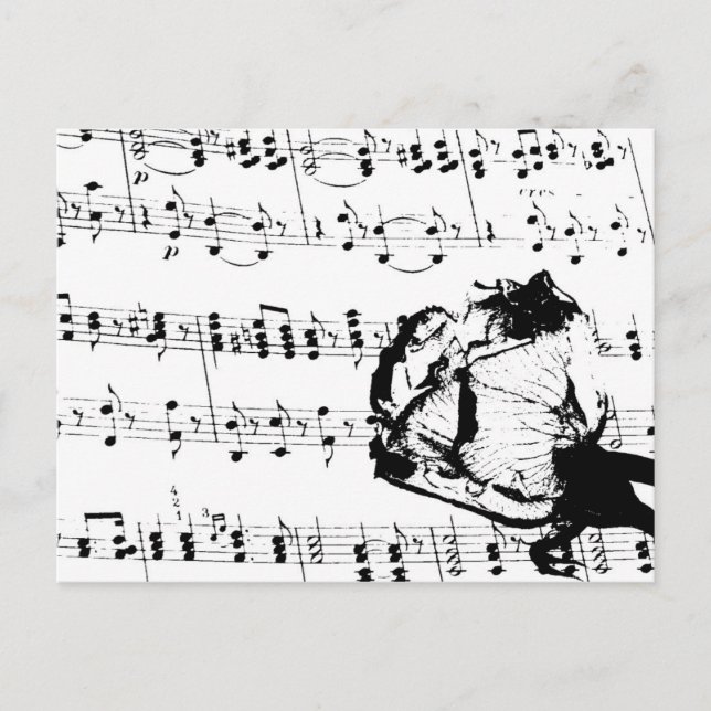 Musikalische Erinnerungen Postkarte (Vorderseite)