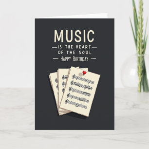 Musikalische Geburtstagswünsche Karte