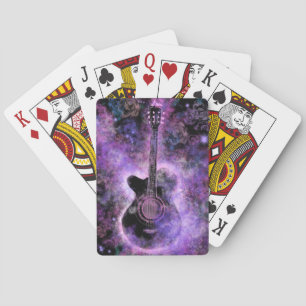 Musikalische Gitarre Spielkarten