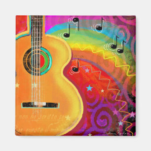 Musikalische Gitarrenphantasie Magnet
