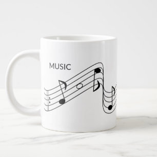 Musikalische Hinweise für Musiklehrer Jumbo-Tasse