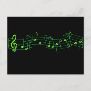 Musikalische Hinweise Postkarte