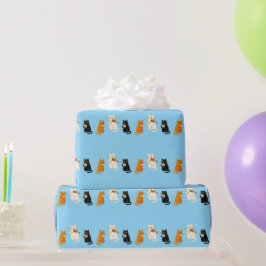 Musikalische Katzen Geschenkpapier