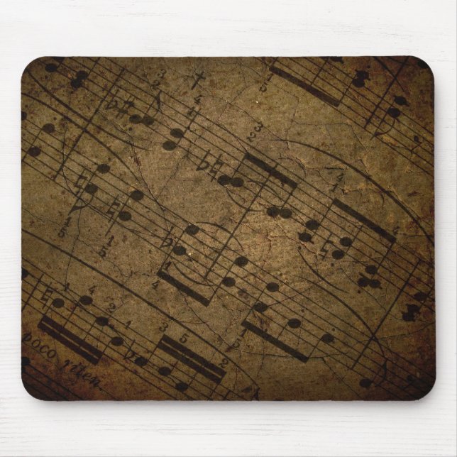 Musikalische Kerbe des alten Blattes, Mousepad (Vorne)