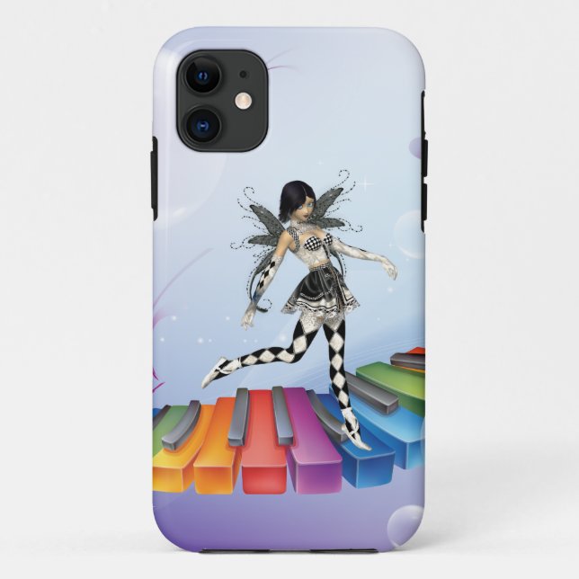 Musikalische Keyboard-Fee Case-Mate iPhone Hülle (Rückseite)