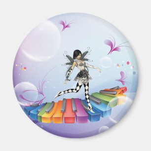 Musikalische Keyboard-Fee Magnet