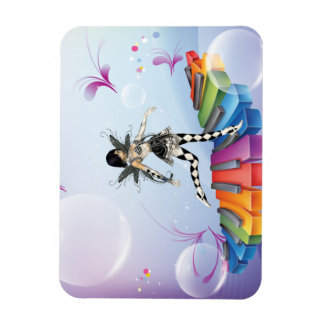 Musikalische Keyboard-Fee Magnet