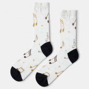 Musikalische Muster Socken