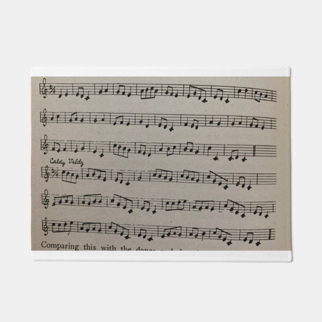 Musikalische Notation klassische Symphonie Musik b Fußmatte (Vorderseite)