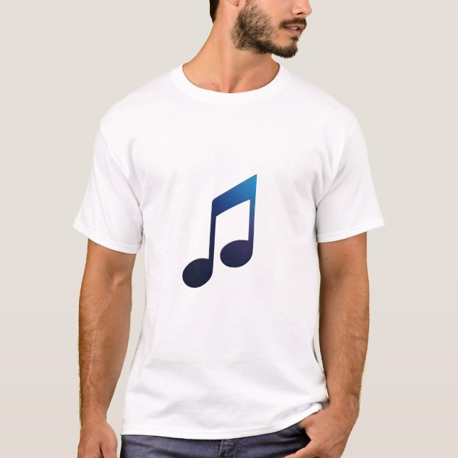 Musikalische Note - acht Note T-Shirt (Vorderseite)