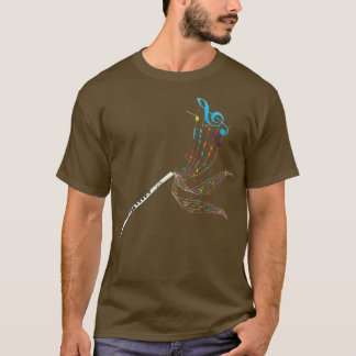 Musikalische Note Flutist Flute T-Shirt