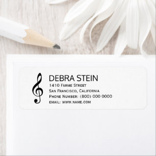 Musikalische Note & Name, einfach & klar