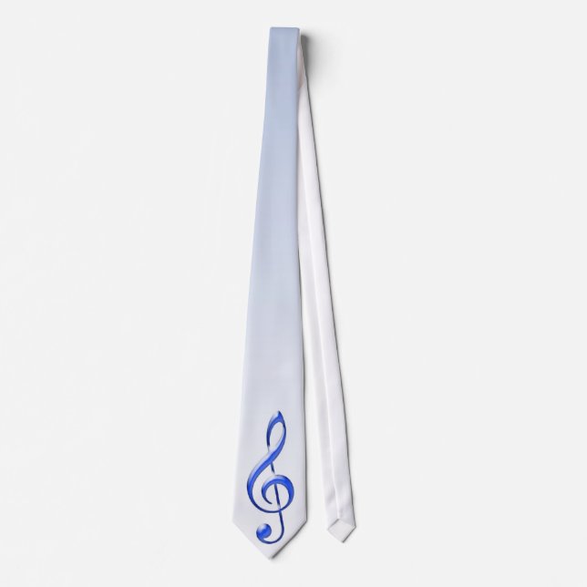 Musikalische Note Necktie Krawatte (Vorderseite)