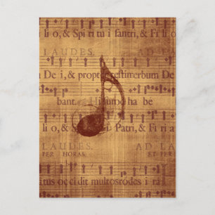 Musikalische Note Postkarte